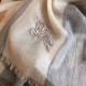 Replica Sciarpa Burberry classica in cashmere con motivo check e ricamo cavallo 100 x 200