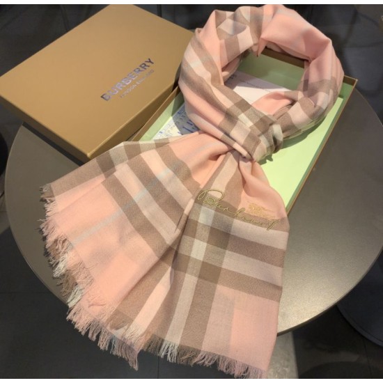 Replica Burberry Scialle Cashmere Classic check 70 x 220