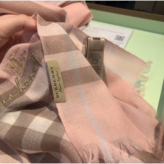 Replica Burberry Scialle Cashmere Classic check 70 x 220