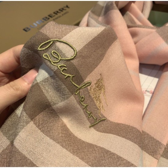 Replica Burberry Scialle Cashmere Classic check 70 x 220
