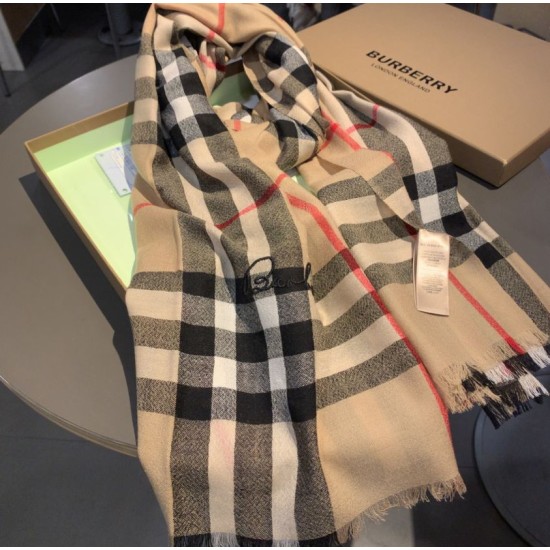 Replica Scialle Burberry in cashmere classico check 70 x 220