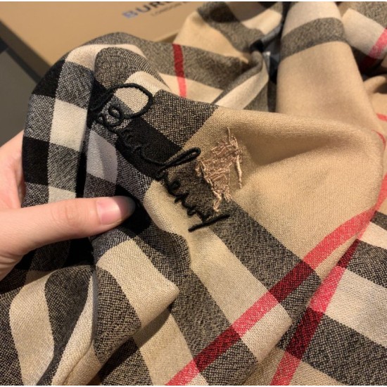 Replica Scialle Burberry in cashmere classico check 70 x 220