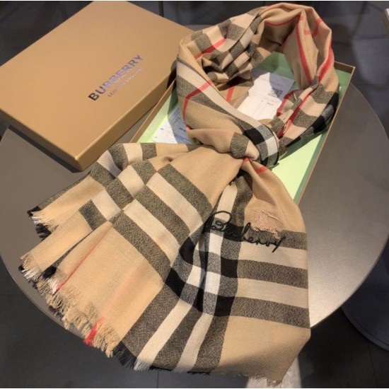 Replica Scialle Burberry in cashmere classico check 70 x 220