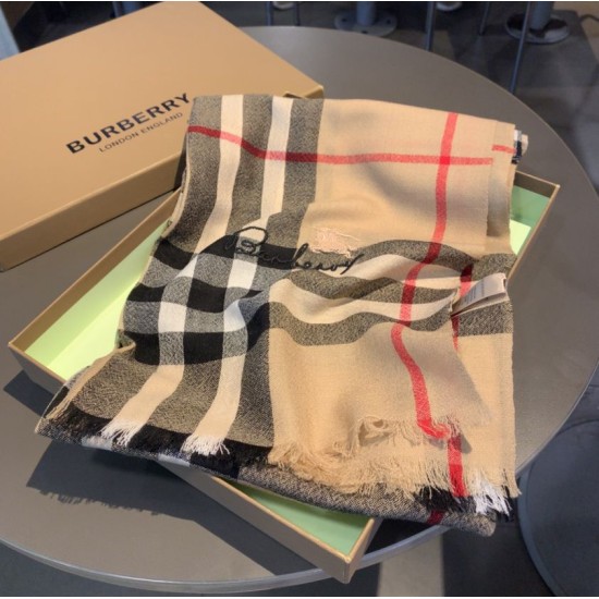 Replica Scialle Burberry in cashmere classico check 70 x 220