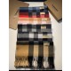 Replica Burberry scialle classico in cashmere con motivo check medio 40 x 180