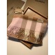 Replica Burberry scialle classico in cashmere con motivo check medio 40 x 180