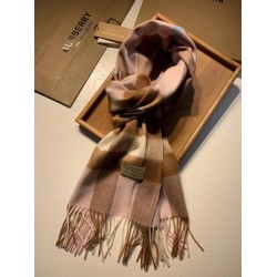 Replica Burberry scialle classico in cashmere con motivo check medio 40 x 180