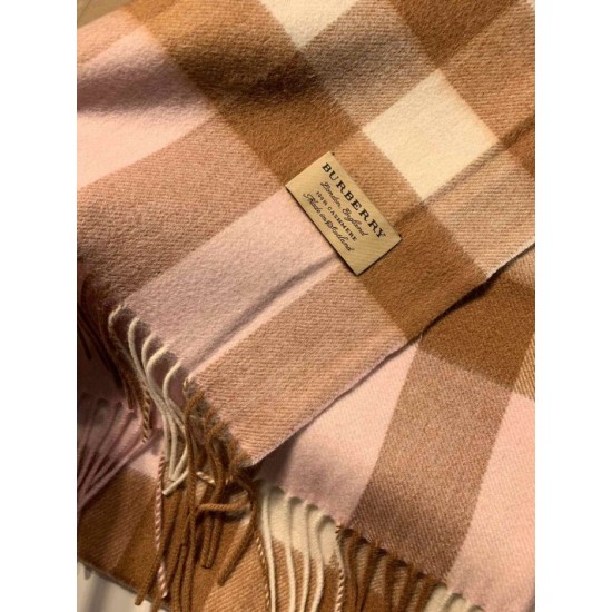 Replica Burberry scialle classico in cashmere con motivo check medio 40 x 180