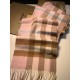 Replica Burberry scialle classico in cashmere con motivo check medio 40 x 180
