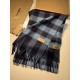 Replica Burberry scialle classico in cashmere con motivo check medio 40 x 180