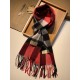 Replica Burberry scialle classico in cashmere con motivo check medio 40 x 180