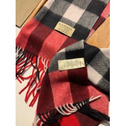 Replica Burberry scialle classico in cashmere con motivo check medio 40 x 180