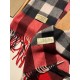Replica Burberry scialle classico in cashmere con motivo check medio 40 x 180