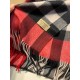 Replica Burberry scialle classico in cashmere con motivo check medio 40 x 180