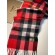Replica Burberry scialle classico in cashmere con motivo check medio 40 x 180