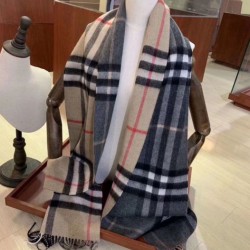 Replica Burberry Scialle in cashmere con motivo check classico 30 x 250