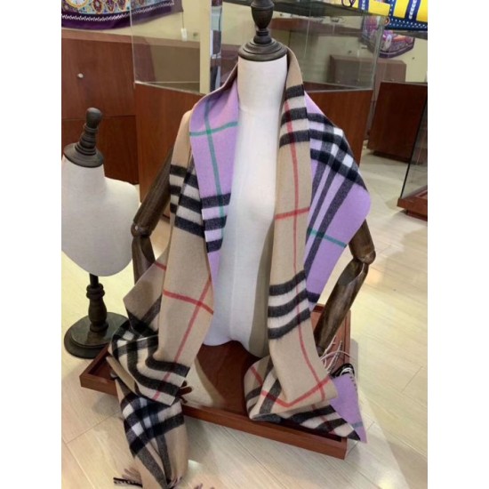 Replica Burberry Scialle in cashmere con motivo check classico 30 x 250