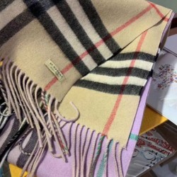 Replica Burberry Scialle in cashmere con motivo check classico 30 x 250