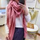 Replica Wool GG jacquard Sciarpa quadrata double face Rosa