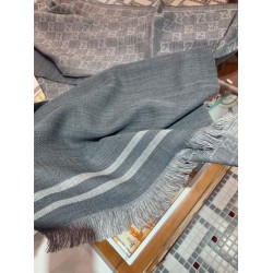 Replica Sciarpa da uomo classica in cashmere double face Grigio Replica Sciarpa da uomo classica in cashmere double face Grigio