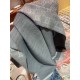 Replica Sciarpa da uomo classica in cashmere double face Grigio