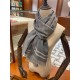 Replica Sciarpa da uomo classica in cashmere double face Grigio