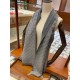 Replica Sciarpa da uomo classica in cashmere double face Grigio