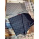 Replica Sciarpa da uomo classica in cashmere double face Grigio