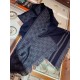 Replica Sciarpa classica da uomo in cashmere double face Blu scuro Replica Sciarpa classica da uomo in cashmere double face Blu scuro