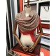 Replica Sciarpa Double G in cashmere con motivo mela intrecciata