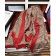 Replica Sciarpa Double G in cashmere con motivo mela intrecciata