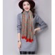 Replica Sciarpa Double G in cashmere con motivo mela intrecciata