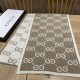 Replica Sciarpa Classic Wool GG jacquard Caffè