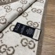 Replica Sciarpa Classic Wool GG jacquard Caffè
