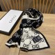 Replica Sciarpa Classic Wool GG jacquard Blu