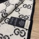 Replica Sciarpa Classic Wool GG jacquard Blu