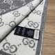 Replica Sciarpa Classic Wool GG jacquard Grigia