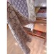 Replica Scialle in lurex intarsiato con elementi classici in edizione limitata Marrone