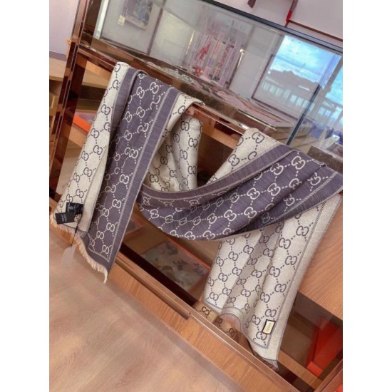 Replica Scialle in lurex intarsiato con elementi classici in edizione limitata Marrone