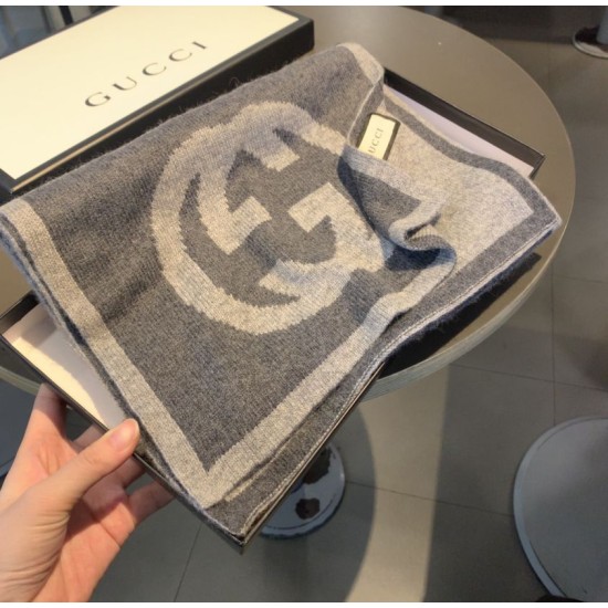 Replica Sciarpa Classic Cashmere Grigio Scuro