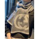 Replica Sciarpa Classic Cashmere Grigio Scuro