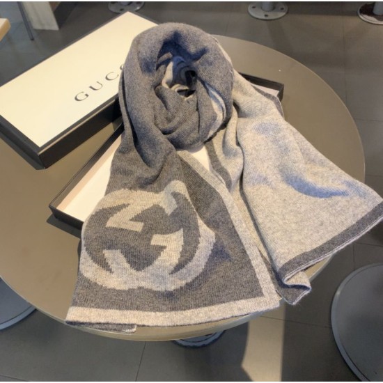 Replica Sciarpa Classic Cashmere Grigio Scuro
