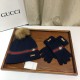 Replica Classic Cashmere Jacquard Sciarpa e Cappello Blu Scuro