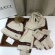 Replica Classic Cashmere Jacquard Sciarpa e Cappello Beige