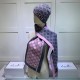 Replica Classic Cashmere Jacquard Sciarpa e Cappello Rosa / Grigio
