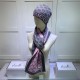 Replica Classic Cashmere Jacquard Sciarpa e Cappello Rosa / Grigio