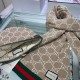 Replica Sciarpa e cappello classici in jacquard cashmere marrone / rosso