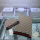 Replica Sciarpa e cappello classici in jacquard cashmere marrone / rosso