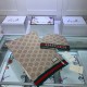 Replica Sciarpa e cappello classici in jacquard cashmere marrone / rosso