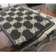 Replica Sciarpa in cashmere con logo jacquard GG Lurex Grigio